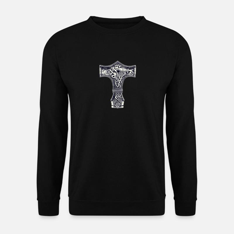 Thors Kreuz - Unisex Pullover - Schwarz