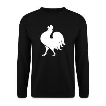 Cock cock - Unisex Sweatshirt - black - Front - Alina (178cm) & Michal (187cm)