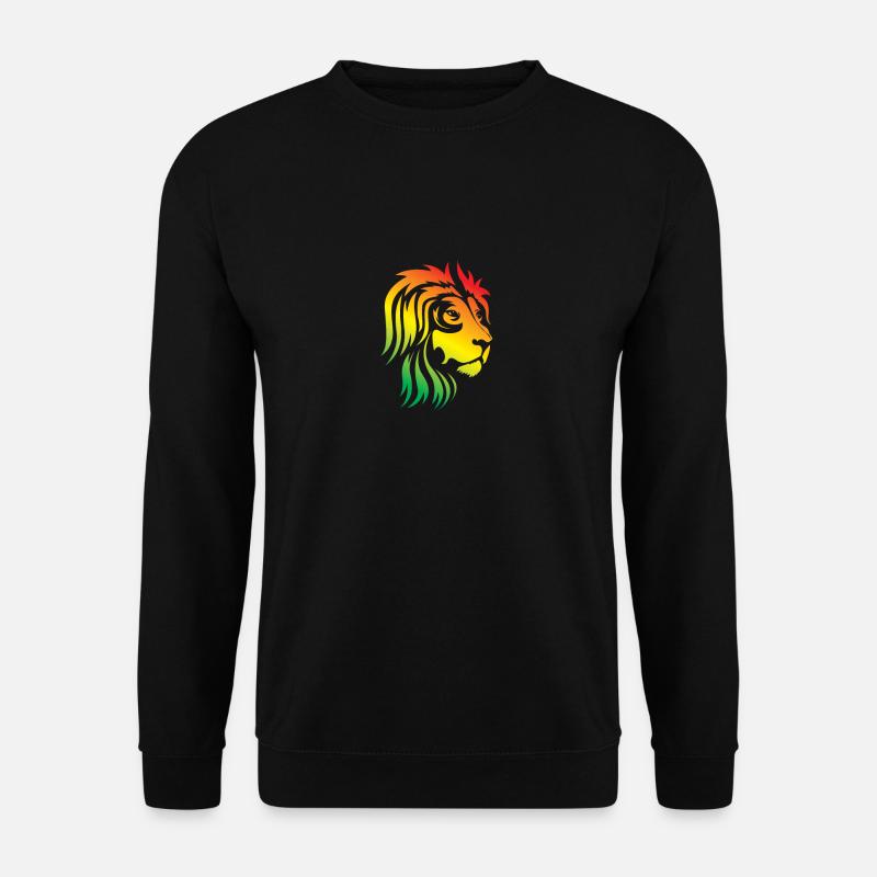Rainbow Lion Head - Unisex Sweatshirt - black