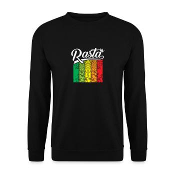 Bannière arc-en-ciel pastel - Sweat-shirt Unisexe - noir - Devant - Alina (178cm) & Michal (187cm)