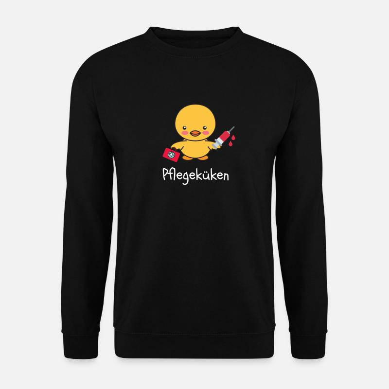 Pflegeküken - Neu in der Pflege oder Azubi? - Unisex Pullover - Schwarz