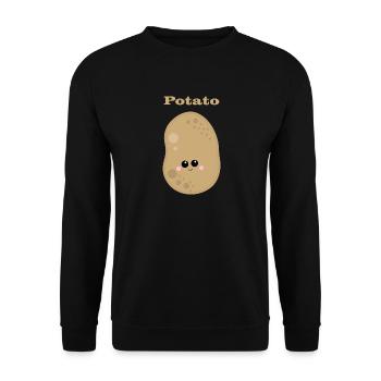 Potato - Unisex Pullover - Schwarz - Vorne - Alina (178cm) & Michal (187cm)