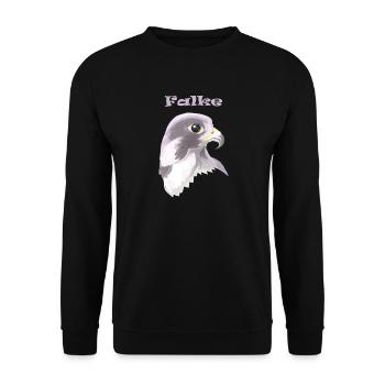 Falcon - Unisex Sweatshirt - black - Front - Alina (178cm) & Michal (187cm)