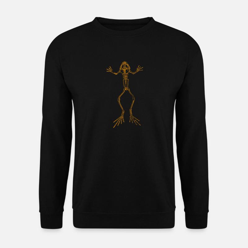 Frosch Skelett - Unisex Pullover - Schwarz