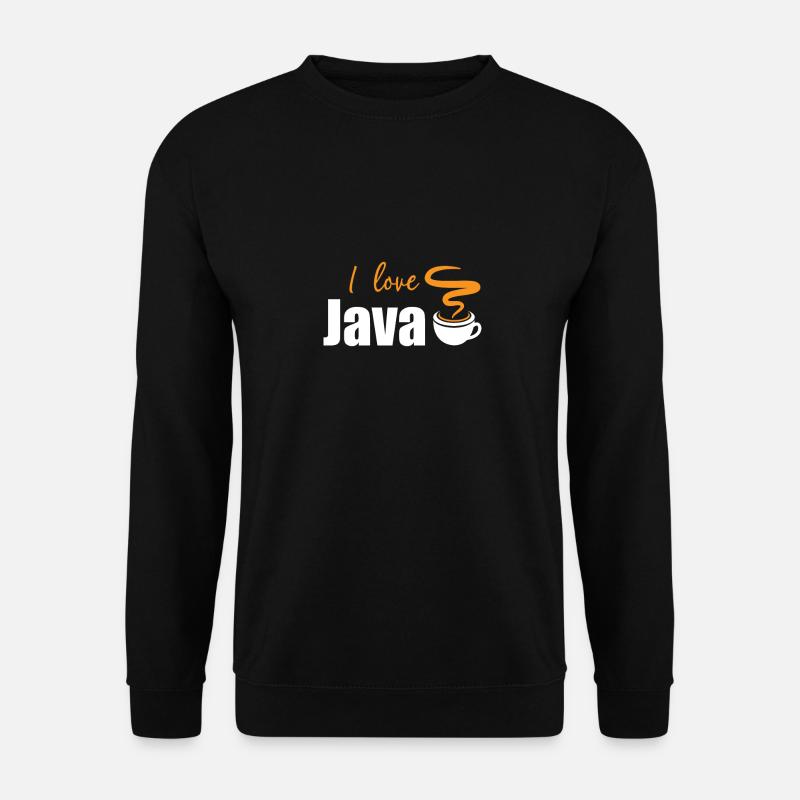I love Java - Unisex Sweatshirt - black