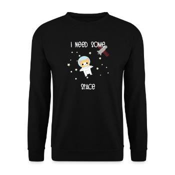 Science cat - Unisex Sweatshirt - black - Front - Alina (178cm) & Michal (187cm)