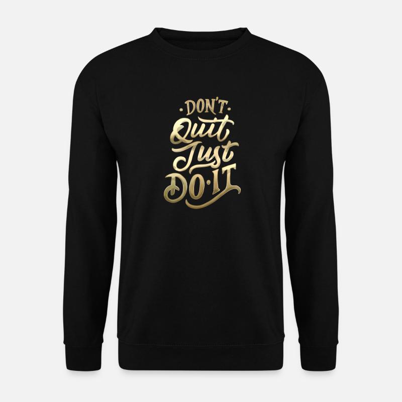 Don't Quit Gradient Script - Unisex Sweatshirt - black