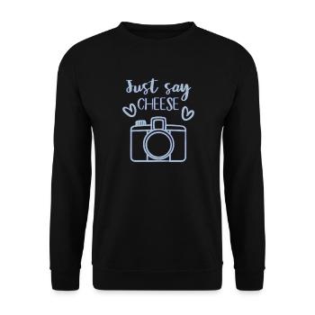 Appareil photo - Sweat-shirt Unisexe - noir - Devant - Alina (178cm) & Michal (187cm)