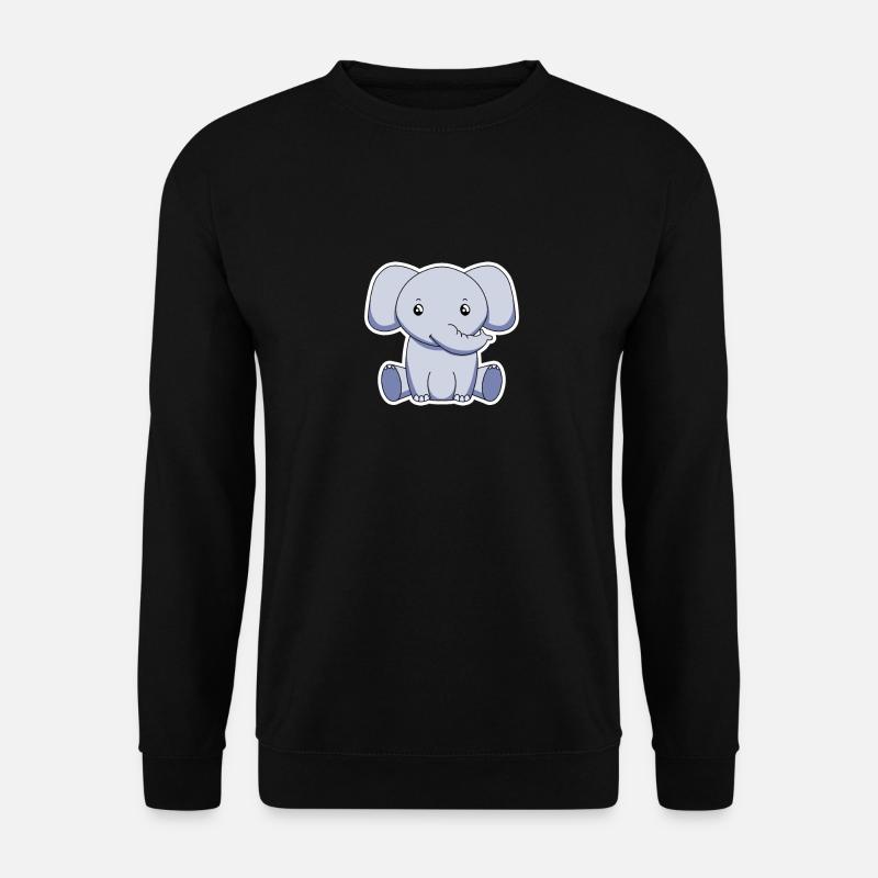 Elefant - Unisex Pullover - Schwarz