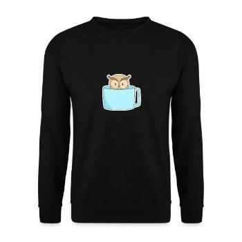 Café d'oiseau - Sweat-shirt Unisexe - noir - Devant - Alina (178cm) & Michal (187cm)