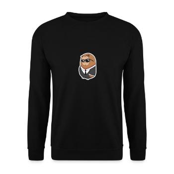 Boss Hibou - Sweat-shirt Unisexe - noir - Devant - Alina (178cm) & Michal (187cm)