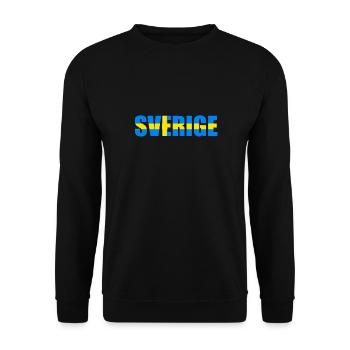 Lettres du drapeau suédois - Sweat-shirt Unisexe - noir - Devant - Alina (178cm) & Michal (187cm)