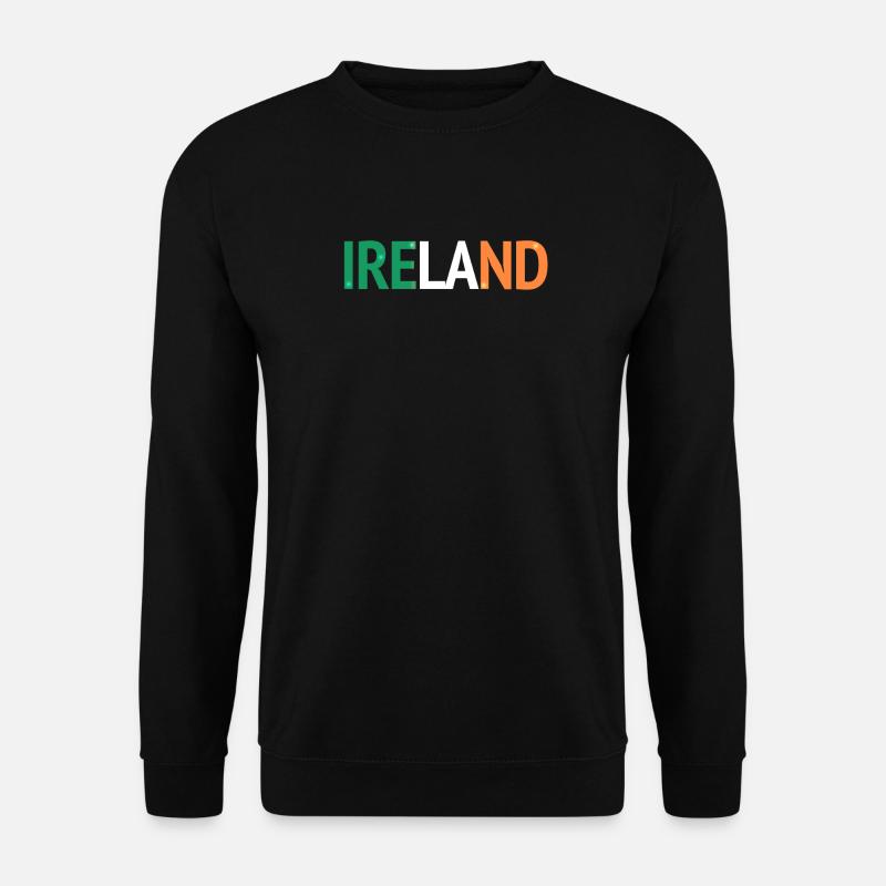 Conception IRELAND avec drapeau irlandais - Sweat-shirt Unisexe - noir
