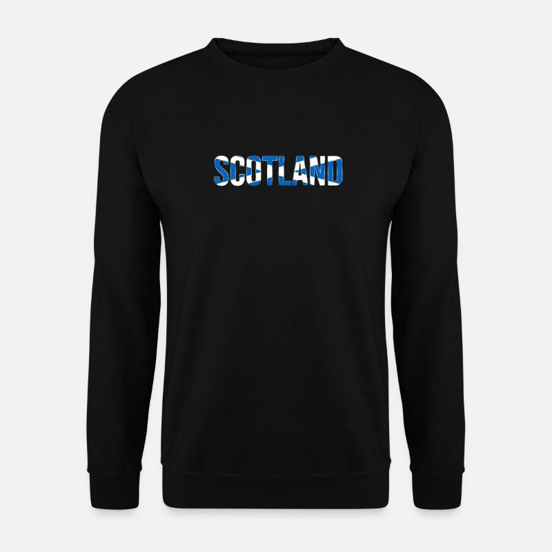 Schottland Schriftzug Flagge - Unisex Pullover - Schwarz