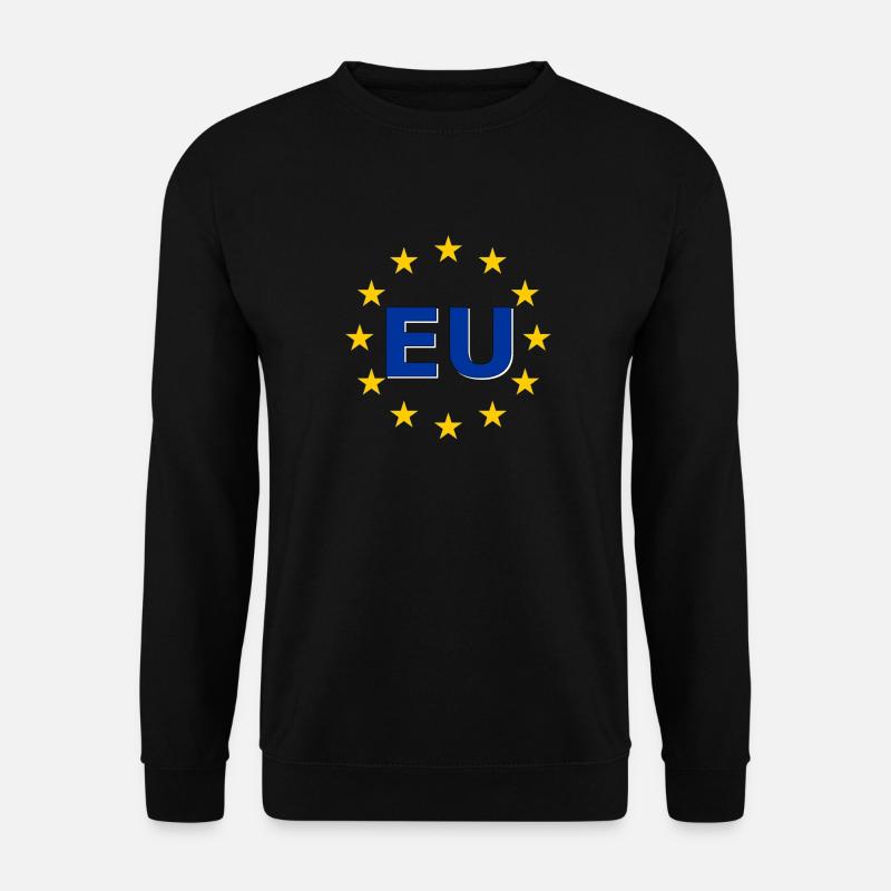 EU symbol in the star ring - Unisex Sweatshirt - black