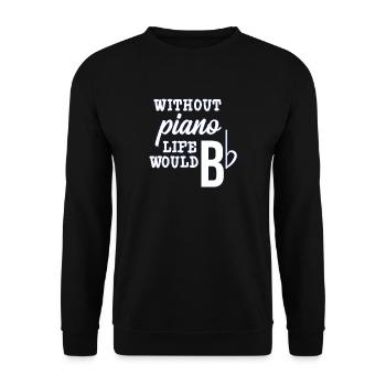 Klassische Musik - Unisex Pullover - Schwarz - Vorne - Alina (178cm) & Michal (187cm)