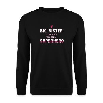 Schwester - Unisex Pullover - Schwarz - Vorne - Alina (178cm) & Michal (187cm)