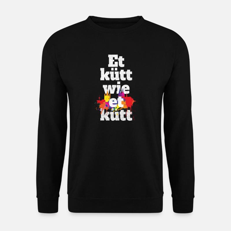 Köln Et Kütt Wie Et Kütt Kölner Grundgesetz Kölsch - Unisex Pullover - Schwarz