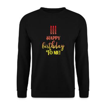 joyeux anniversaire - Sweat-shirt Unisexe - noir - Devant - Alina (178cm) & Michal (187cm)