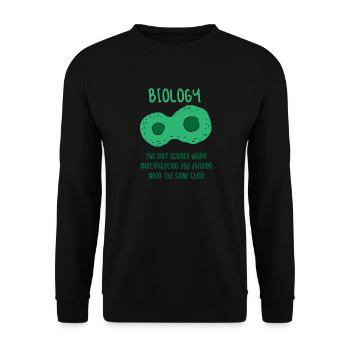 Biologie biologiste science cadeau d'écologie - Sweat-shirt Unisexe - noir - Devant - Alina (178cm) & Michal (187cm)