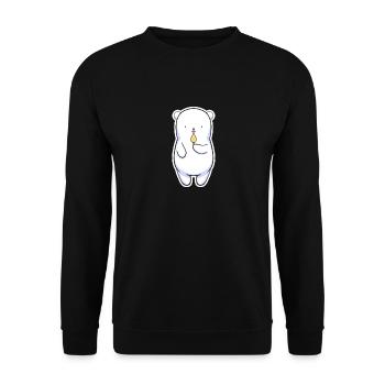 Polar Bear - Sweat-shirt Unisexe - noir - Devant - Alina (178cm) & Michal (187cm)