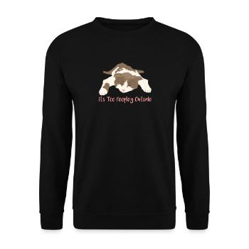 Introvert - Unisex Sweatshirt - black - Front - Alina (178cm) & Michal (187cm)