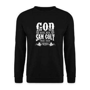 Revolver Surrealist Art - Unisex Sweatshirt - black - Front - Alina (178cm) & Michal (187cm)