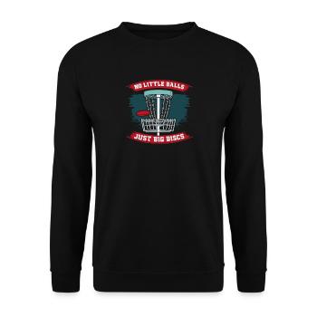 Disc Golf - Unisex Pullover - Schwarz - Vorne - Alina (178cm) & Michal (187cm)