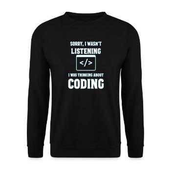 Programming Gift - Unisex Sweatshirt - black - Front - Alina (178cm) & Michal (187cm)