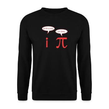 Mathe - Unisex Pullover - Schwarz - Vorne - Alina (178cm) & Michal (187cm)