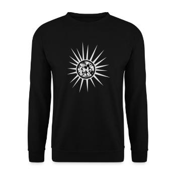 Diamant Sonne Sommer - Unisex Pullover - Schwarz - Vorne - Alina (178cm) & Michal (187cm)
