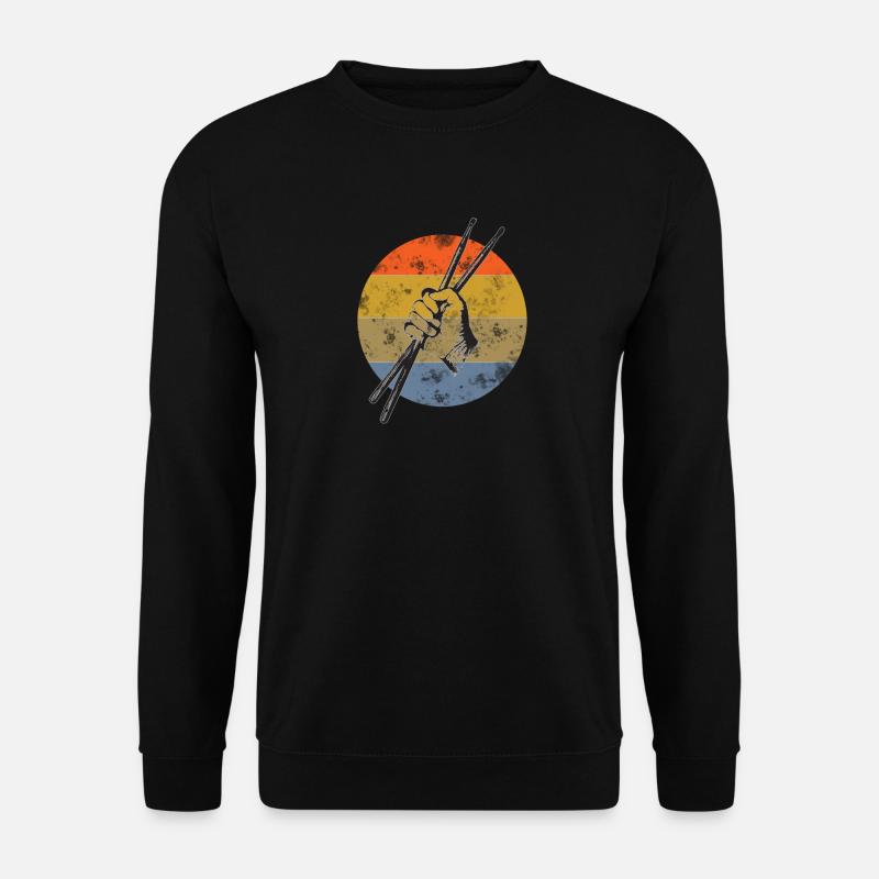 Drums sticks drummer - Unisex Sweatshirt - black