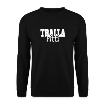 Trallafitti Typisch Ruhrpott Pott Tralla Fitti - Unisex Pullover - Schwarz - Vorne - Alina (178cm) & Michal (187cm)