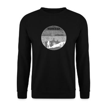 I go hiking - Brocken Harz - Unisex Sweatshirt - black - Front - Alina (178cm) & Michal (187cm)