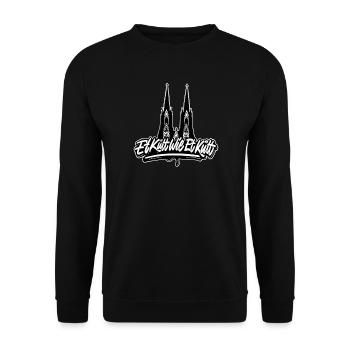 Köln Et Kütt Wie Et Kütt Kölner Grundgesetz Kölsch - Unisex Pullover - Schwarz - Vorne - Alina (178cm) & Michal (187cm)