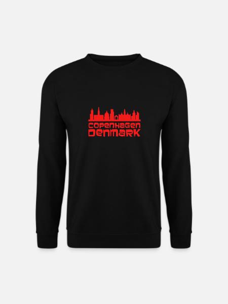 Kopenhagener Skyline Silhouette - Unisex Pullover - Schwarz