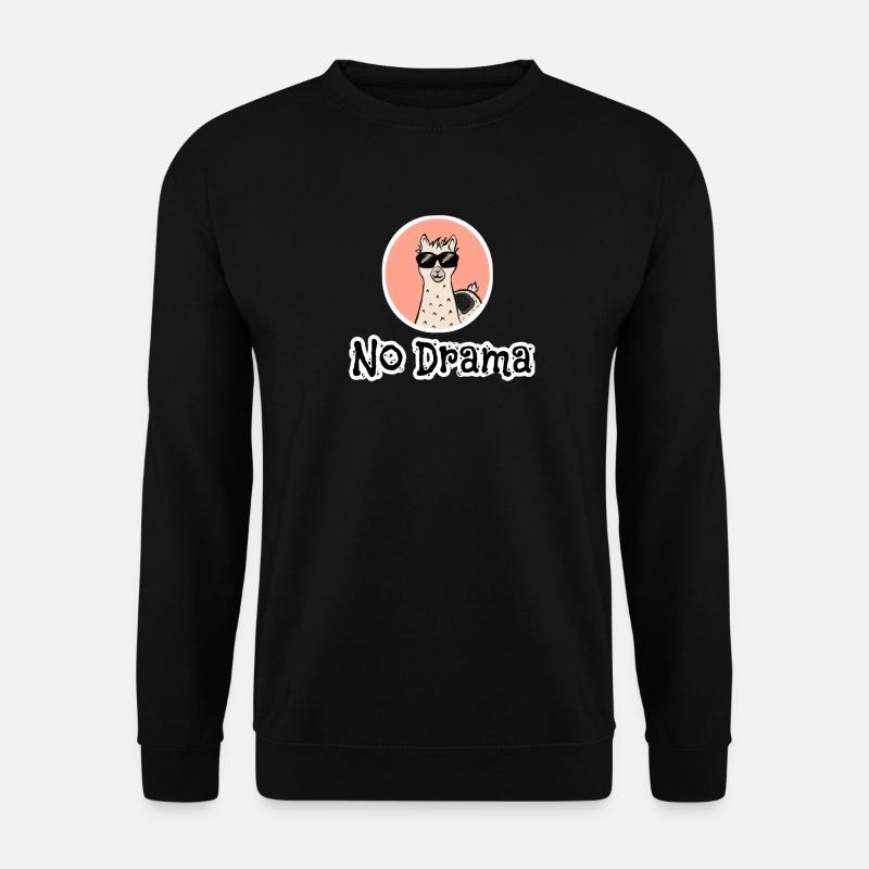 PAS DE DRAME LAMA - Sweat-shirt Unisexe - noir