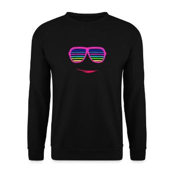 80 s 90 s 00 s soirée à thème costume costume carnaval - Sweat-shirt Unisexe - noir - Devant - Alina (178cm) & Michal (187cm)