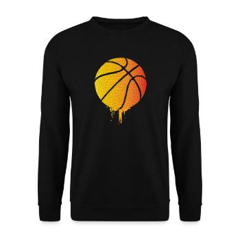 Basketballer - Basketball - BBall - Basket Ball - Unisex Pullover - Schwarz - Vorne - Alina (178cm) & Michal (187cm)