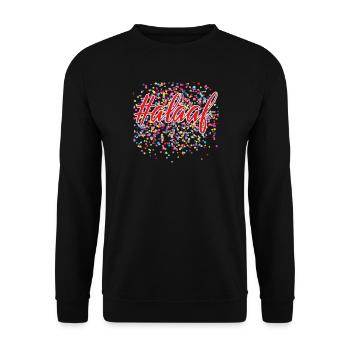 Karneval Fasching Kostüm Köln Weiberfastnacht - Unisex Pullover - Schwarz - Vorne - Alina (178cm) & Michal (187cm)
