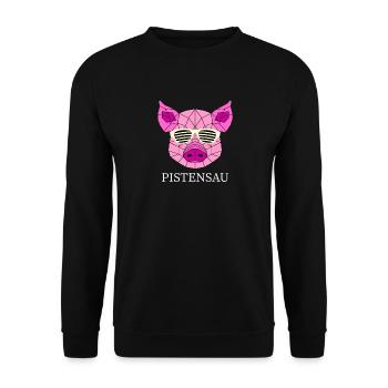 PISTENSAU - Unisex Pullover - Schwarz - Vorne - Alina (178cm) & Michal (187cm)