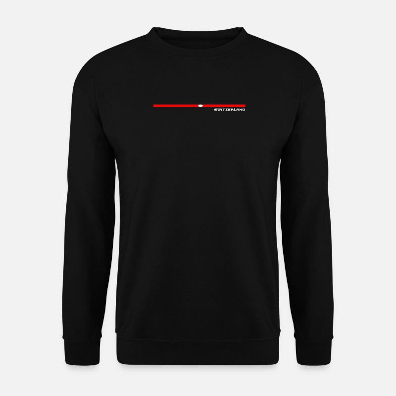 FLAGGE Schweiz Switzerland - Unisex Pullover - Schwarz