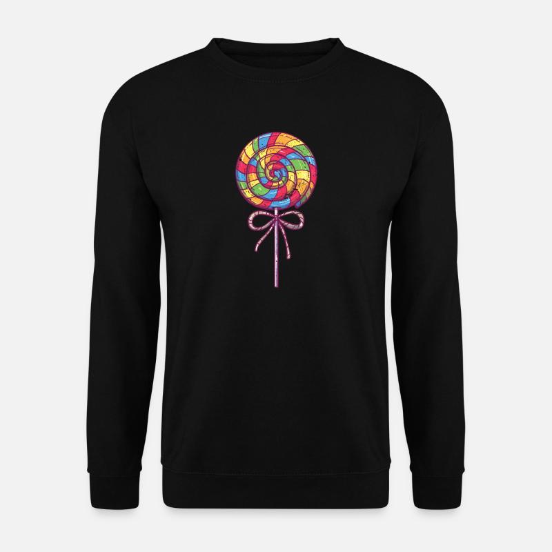 Zuckerstange Lutscher - Unisex Pullover - Schwarz