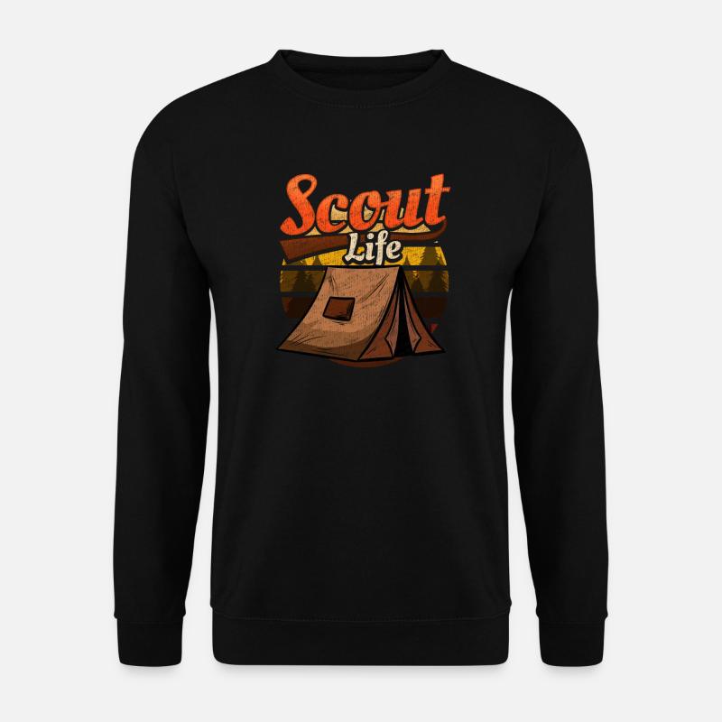 Pfadfinder Zelten - Unisex Pullover - Schwarz