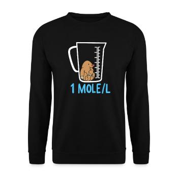 Science teaching - Unisex Sweatshirt - black - Front - Alina (178cm) & Michal (187cm)