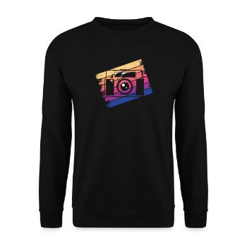 Appareil photo Photographe Photographie - Sweat-shirt Unisexe - noir - Devant - Alina (178cm) & Michal (187cm)