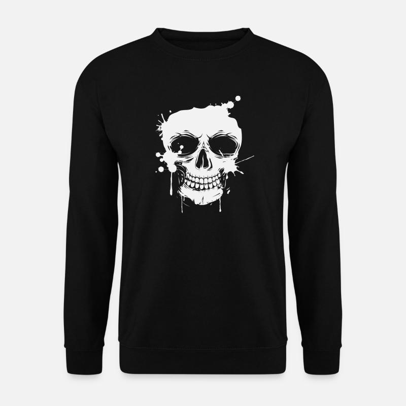 Skull skull graffiti - Unisex Sweatshirt - black