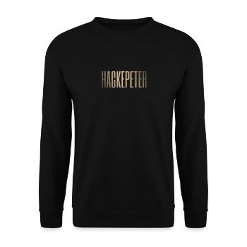 Hackepeter Mettbrötchen Mettigel Fleischesser Mett - Unisex Pullover - Schwarz - Vorne - Alina (178cm) & Michal (187cm)