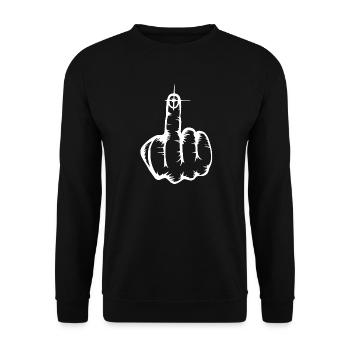 Va te faire foutre - majeur - Sweat-shirt Unisexe - noir - Devant - Alina (178cm) & Michal (187cm)