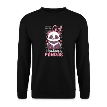 Panda - Sweat-shirt Unisexe - noir - Devant - Alina (178cm) & Michal (187cm)